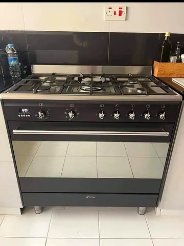 Free delivery Smeg brand top gas oven electric cooker with dual fan 90x60 cm