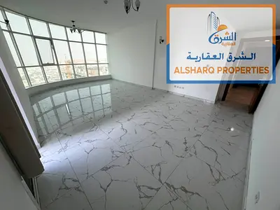 غرفتين وصالة 3 حمام خزائن بالحائط إطلالة بحرية في أبراج الواحة الراشدية جيم ومسبح وباركن 52 ألف