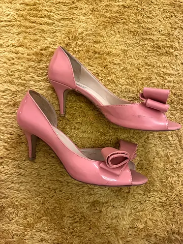 Valentino Pink Shoes heavy usage