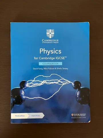 Cambridge IGCSE Physics Coursebook (Third Edition) - David Sang & Graham Jones