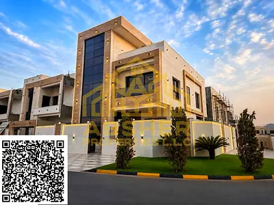 Corner Villa for Sale in Al Zahia - Ajman 6 Master Bedrooms and Private Pool with Fountain