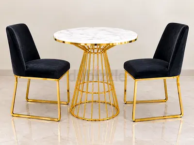 Modern Coffee Table with 2 Chairs —For Couples– Elegant & Stylish ✨