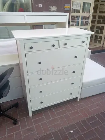 White 6 Drawer Dresser Chest