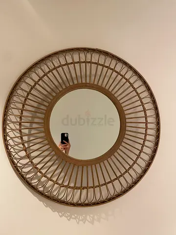 Beautiful Home Center rattan accent Mirror for sale
