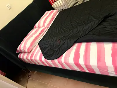 Modern Upholstered Bed Frame with High Headboard ikea