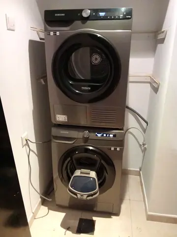 Samsung 9 kg washer and 9 kg dryer separate set new model slightly used with WiFi system
