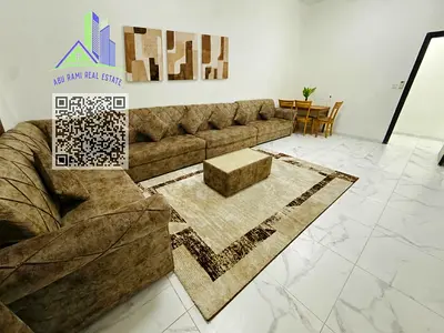 Spacious 2-bedroom apartment with very clean furniture, 3 bathrooms and a balcony, opposite Ajman Academy in Al Mowaihat 2, with easy access to Dubai