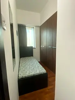 Single room with built-in cupboard near metro station