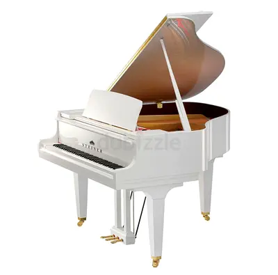 Steiner White Grand Piano WSP System