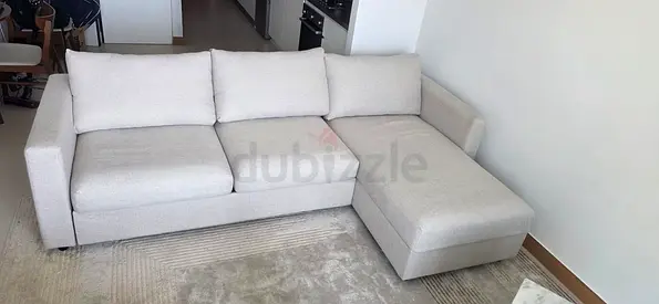 Ikea vimle L shape sofa bed with mattress