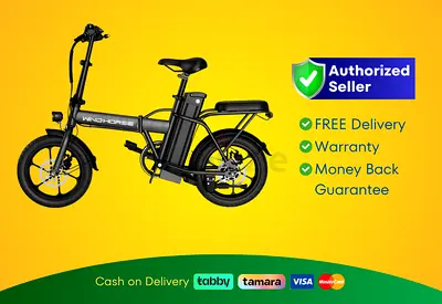 Wind Horse Electric Scooter 350W 30KM Range 35KM Speed, W2 A - Black | New | Warranty | FREE Deliv