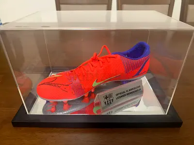 Authentic Robert Lewandowski Signed Nike Boot – Official FC Barcelona Licensed Memorabilia