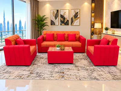 Modern Luxury 5-Seater Sofa & Table Set
Give your home a fresh and luxurious look with this modern