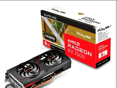 Sapphire Pulse AMD Radeon RX 7600 8GB Graphics Card , open for swap to upgrade