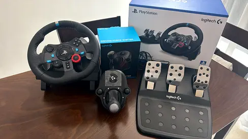 Logitech G29 Racing Wheel + Pedals + Shifter — Good Condition
