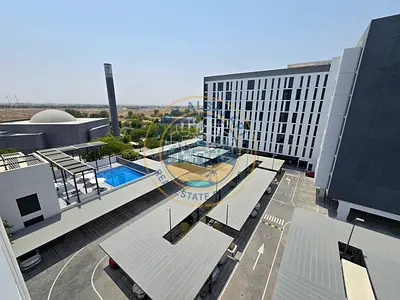 Modern Studio for Rent | East Village, Aljada | Parking | Pool & Gym