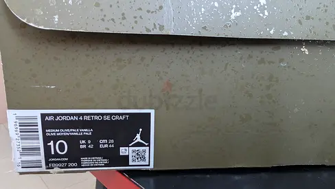 Air Jordan 4 Retro SE Craft - Size 10 (Box shown)