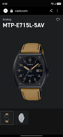 Casio Field Watch - MTP-E715L-5AV Analog