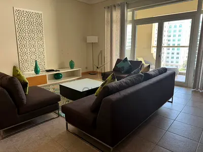 شقة بغرفتي نوم | Al Das Palm Jumeirah | مفروشة | إطلالات على المدينة والحديقة
