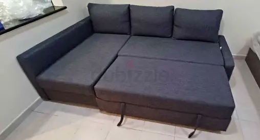 L shape sofa bed with storage