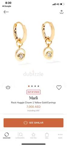 Marli Diamond 18k earrings authentic