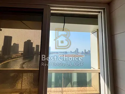 2-Bedroom Apartment with a Stunning Sea View for Annual Rent in Sharjah – Al Khan Area 🌊🌆 (Sea view, two balconies, excellent finishes, and free par