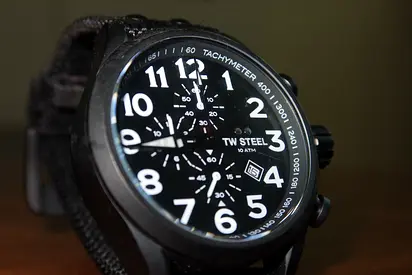 TW Steel Black Chronograph Men's Watch