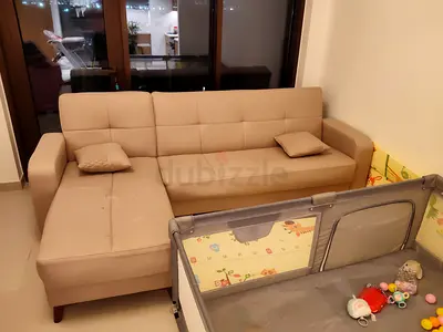 L shape sofa 4 seater / sofa bed