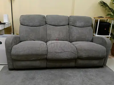 Gray 3-seater Reclining Sofa in Good Condition
