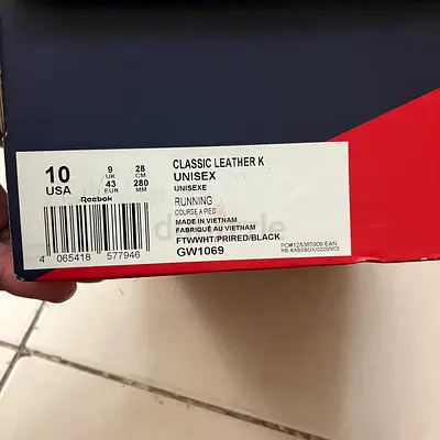 Reebok Classic Leather K Unisex Running Shoes