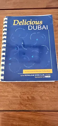 Vintage Dubai Petroleum Wives Club Delicious Dubai (Spiral-bound recipe/booklet) from 1980s
