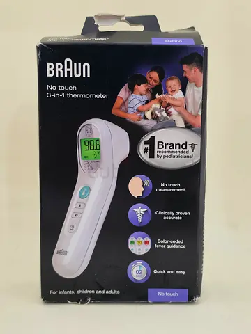 Braun No Touch 3-in-1 Digital Thermometer (forehead/ear/object)