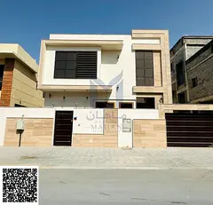 Luxury villa for rent in Al Yasmin, Ajman. 5 master bedrooms, very prime location. Price: 105,000 AE