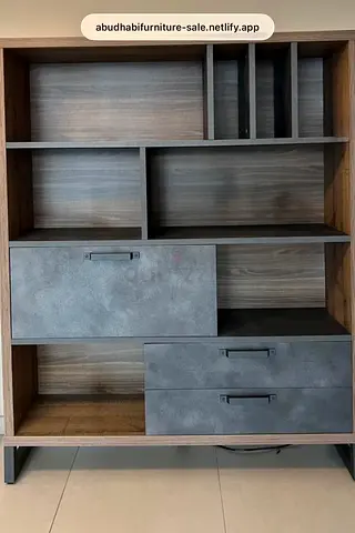 Display shelving unit with storage