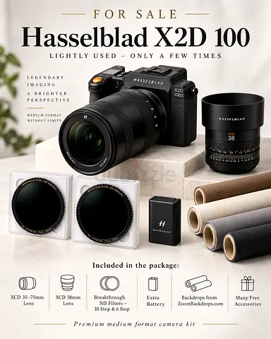 Hasselblad X2D 100 Medium Format Camera Kit - Lightly Used