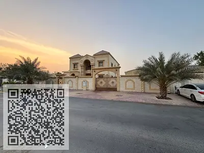 فيلا للبيع في الروضة 3 عجمان مساحة الأرض 9000 قدم والفيلا 5500 قدم 7 غرف ماستر ومجلسين وصالة واسعة وملحق 790 قدم وغرفة خارجية موقع عائلي هادئ