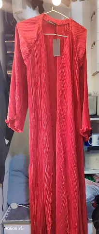 Red Julie dress - one size, silk blend