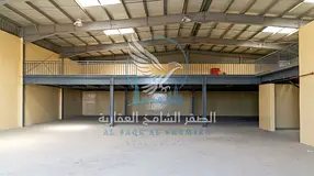 Al Sajaa Warehouse | Prime Location | Main Road | Spacious Area | Mezzanine | 3-Phase Electricity |