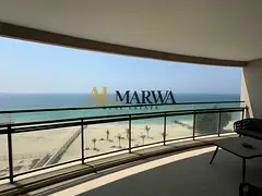 Luxurious Beachfront 3BR + Maids Room || Private Beach || Chiller Free || 2 Car Parkings || All Amen