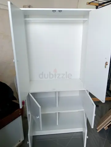 Two doors cupboard and storage box