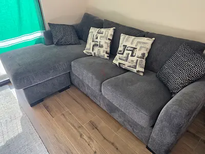 sofa bed on metal frame - excellent condition