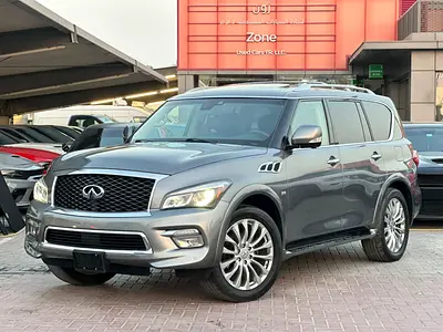 إنفينتي QX80 مواصفات امريكية 2017 فل اوبشن بحالة جيدة