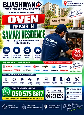 Oven Repair In Samari Residence - Ras Al Khor - Dubai, UAE
