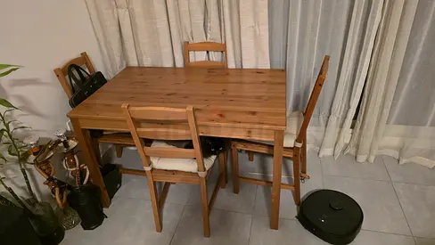 Dining table with chairs