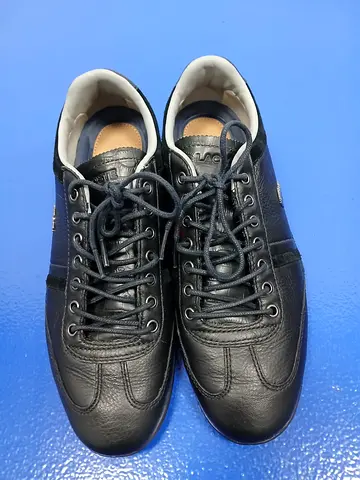 Men's Black Lacoste Leather Sneakers