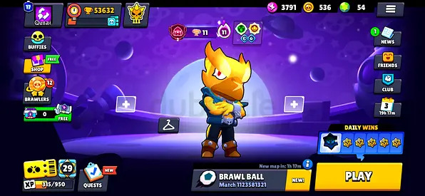 Brawl strars account 53k trophies limited skins 17 prestige and all brawlers unlocked