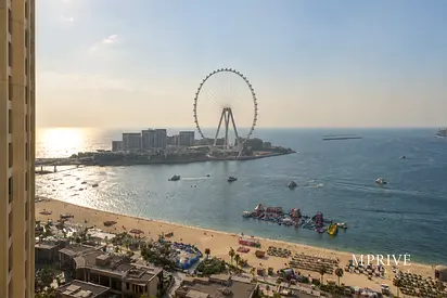 Full Sea View and Dubai Eye View | Semi Furnished
