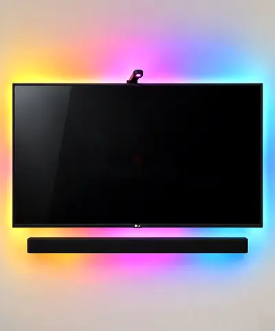 Bundle Offer!! LG 55" LED Smart TV with Soundbar and Govee Ambient Backlight - Good Condition