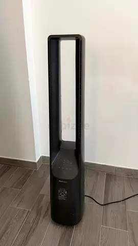 40 Inch Bladeless Tower Fan with Dc Motor , Ultra Quiet Remote Control, Led Display, 6 Speeds, 5 Ope