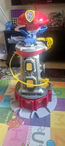 Paw Patrol Lookout Tower Playset with Vehicle - Good Used Condition